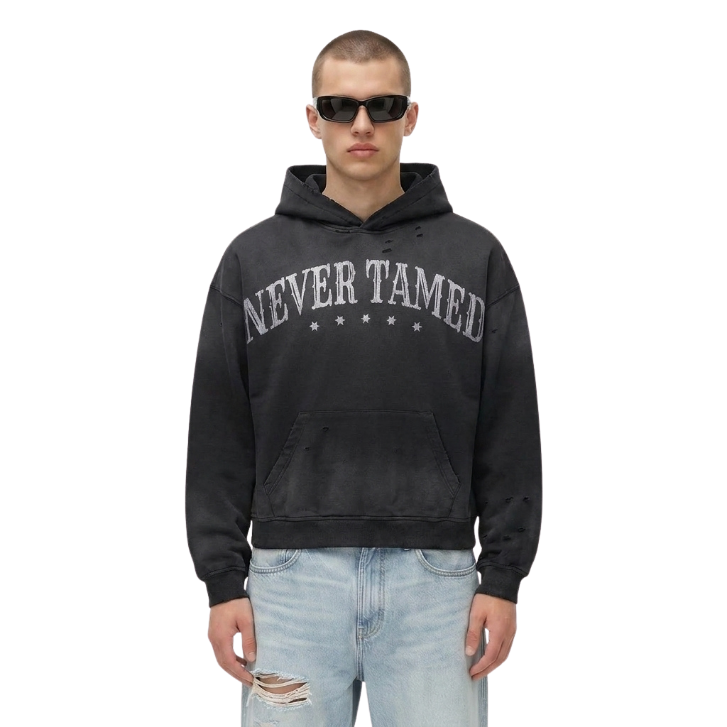 Deant Never Tamed Distressed Hoodie