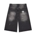 BTD Men’s Vintage Wash Wide Leg Denim Shorts