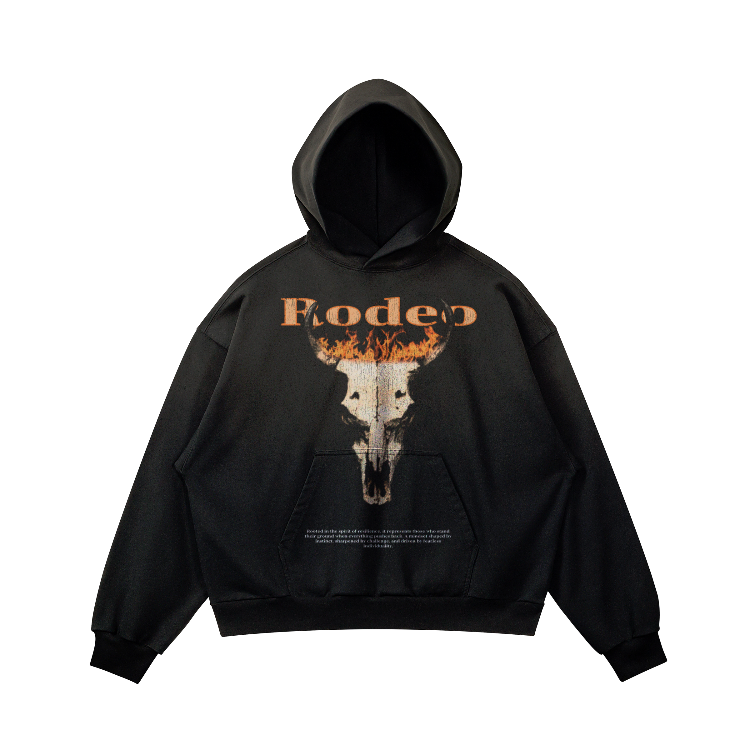 Deant Rodeo Boxy Fit Faded Hoodie