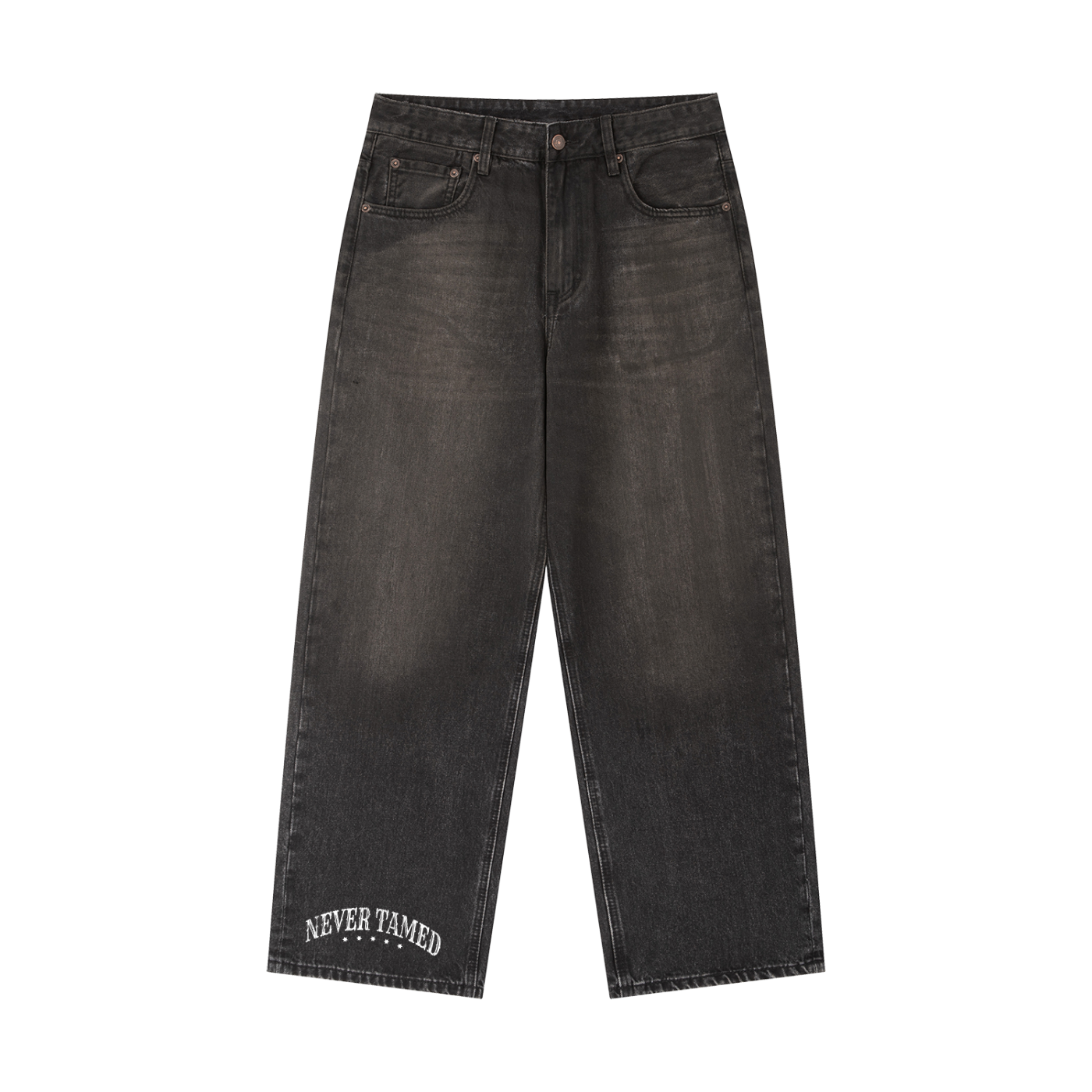 Vintage Wash Heavyweight Denim Jeans